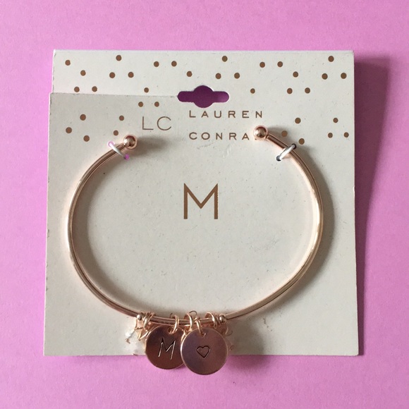 LC Lauren Conrad Jewelry - M letter monogram charm bracelet